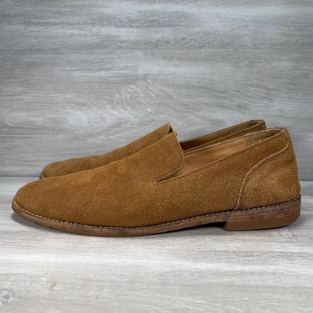 Tecovas Monterrey Shoes Mens 9.5 D Brown Honey Suede Slip On Loafers